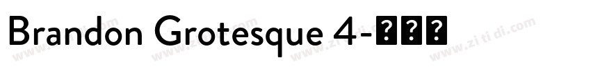 Brandon Grotesque 4字体转换